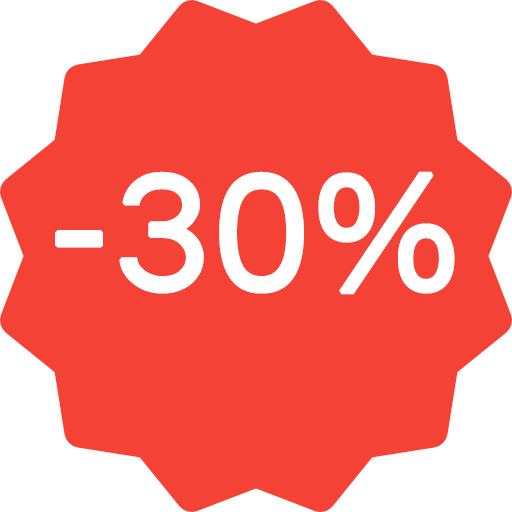 Ersparnis 30 %