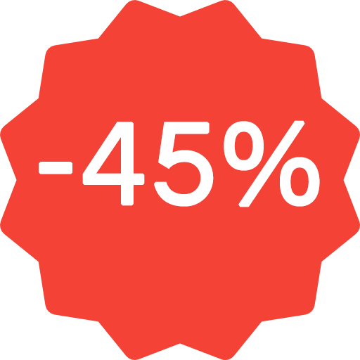 Ersparnis 45 %